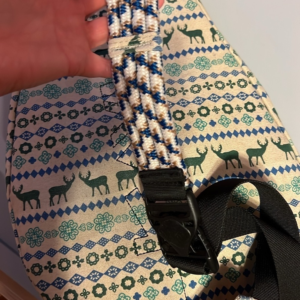 KAVU Original Rope Sling Bag Crossbody With Scandinavian Deer retired - Picture 5 of 7